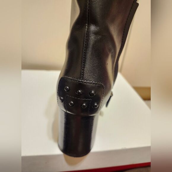 Tod's Black Calfskin Leather Square Toe Chunky Heel Ankle Boots Sz.9/39.5 $885 - Picture 16 of 16
